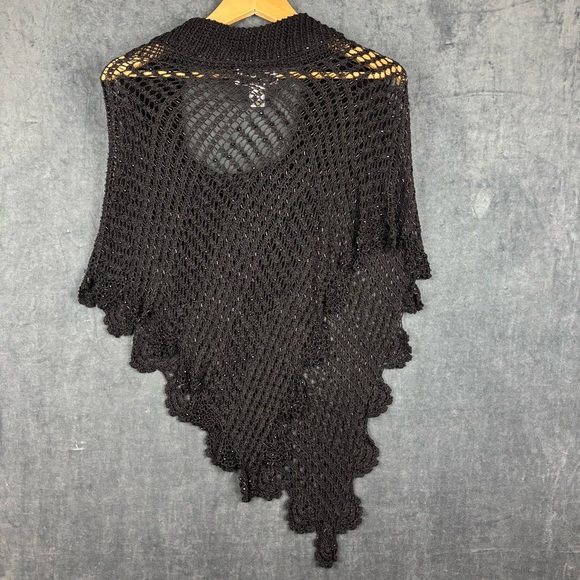 St. John Evening Elegant Black Beaded Capelet Sz M/L EUC Perfect for night out - Picture 7 of 8